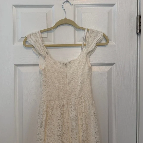 Reformation White Lace Negroni Bridal Maxi Dress Off White Size 2 - Picture 7 of 15